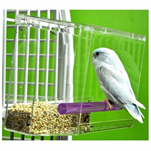 Unbranded Tweeky Clean Tidy Bird Feeder Parrot Toy Toys Canary Cockatiel Finch Seed Mess