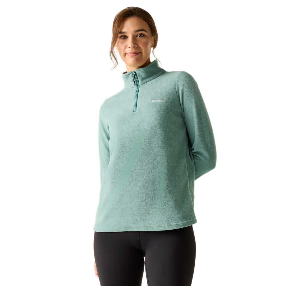 Regatta Women's Sweethart Lightweight Half Zip Fleece Sweatshirt in Turquoise | Size: 20