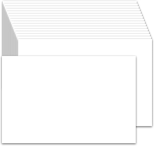 Paquete de 200 tarjetas de papel de cartulina de 4 x 6, 80 libras, color blanco, tarjetas de índice de papel grueso pesado para impresora, postales,