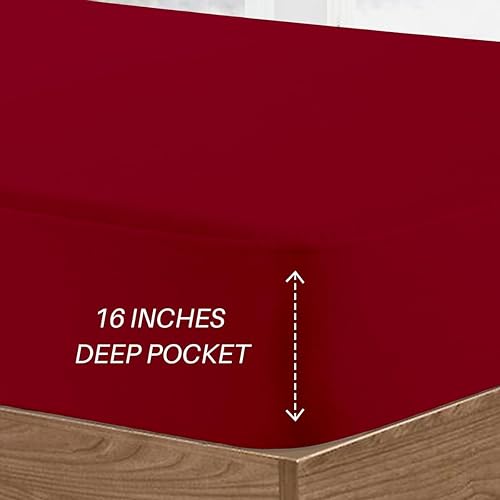 Miniatura 4 de The Bishop Cotton Juego de sábanas tamaño King de 1000 hilos, suaves, 100% algodón egipcio, transpirable, 4 piezas, acabado italiano, fibra larga de