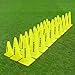 FORZA Large Training Cones - Pack of 10 with 3 Size Options for Optimal Training Sessions (Pack of 10, Yellow, 15 Inch)