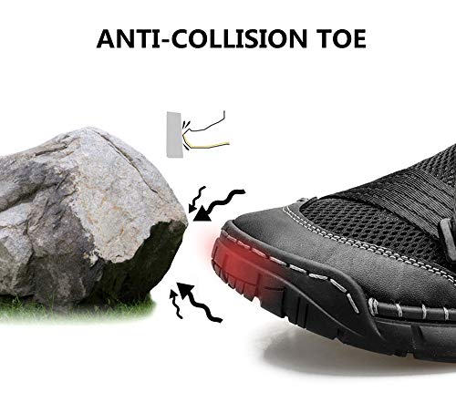 Men's Summer Closed-Toe Sandals Breathable Rubber Casual Hollow Slip-On Slippers Beach Lightweight Flat Water Shoes3