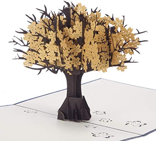 Cardology - 50th Wedding Anniversary Pop Up Card | 3D Golden Wedding Anniversary Cards | Handmade