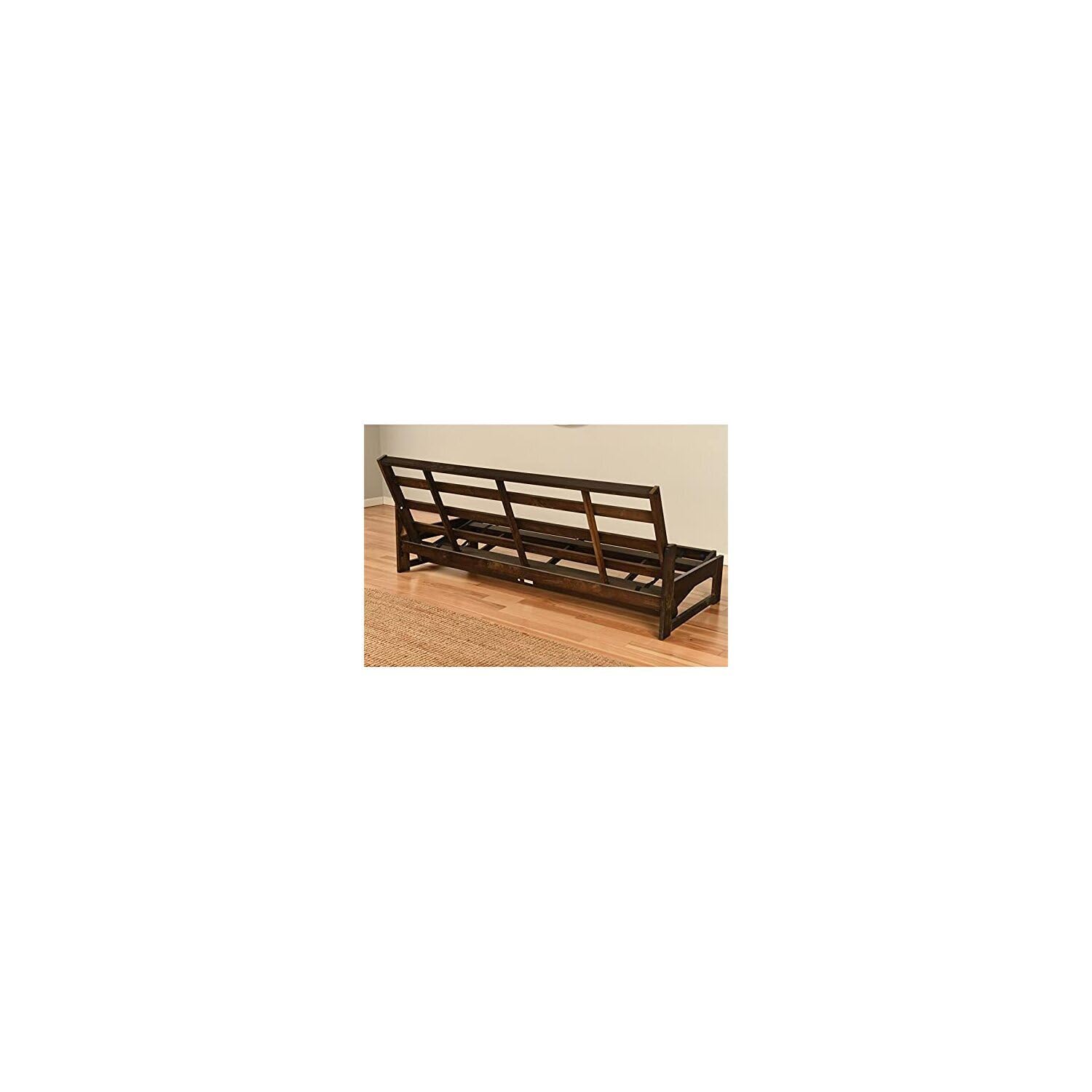 HomeStock Full Size Futon Frame Set - Convertible Sofa Bed for Living Spaces Frame Only