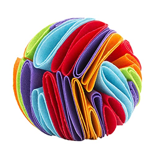 Ywmsfl Pet Snuffle Toy Interactive Puzzle Treat Slow Feeder Boredom Improving Foraging Skills for Dogs &