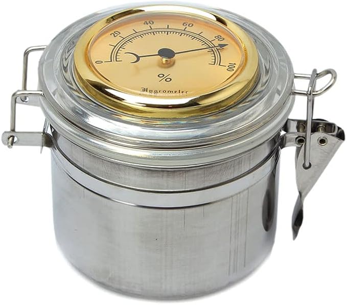 Amazon.com: MUXIANG Pipe Tobacco Jar Tin Can Stainless Steel Cigar ...