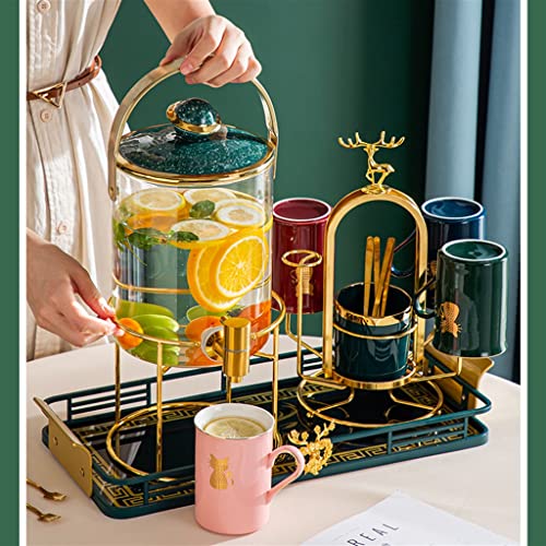 Set de Jarras de Vidrio con Grifo 6 Vasos miniatura 2