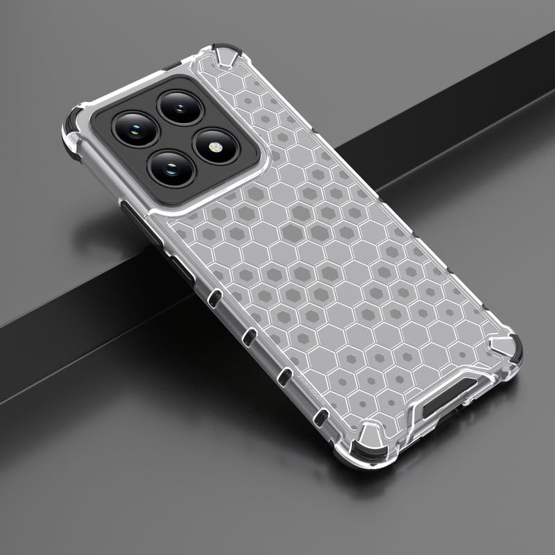 Image of Plastic Bumper Back Case Cover for Xiaomi 14T / Mi 14T 5G (Transparent)