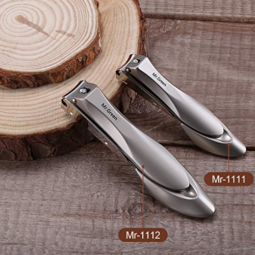 Nagelknipper voor dikke nagels, professionele nagelknipper met catcher, premium roestvrijstalen tondeuse, scherpe en… - Afbeelding 7