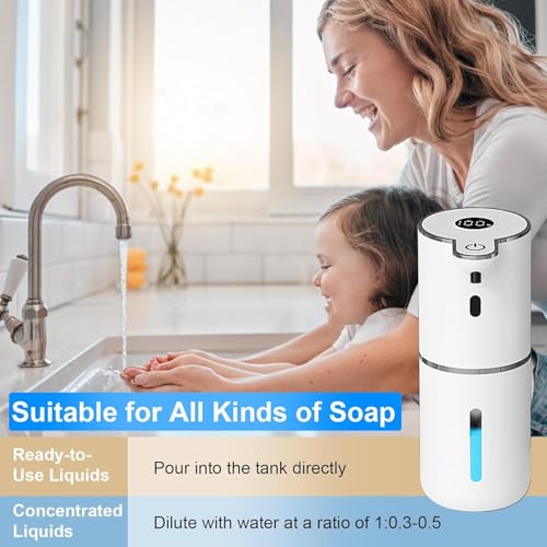 Image of Zollyss Automatic Soap Dispenser for Bathroom & Kitchen (White)
