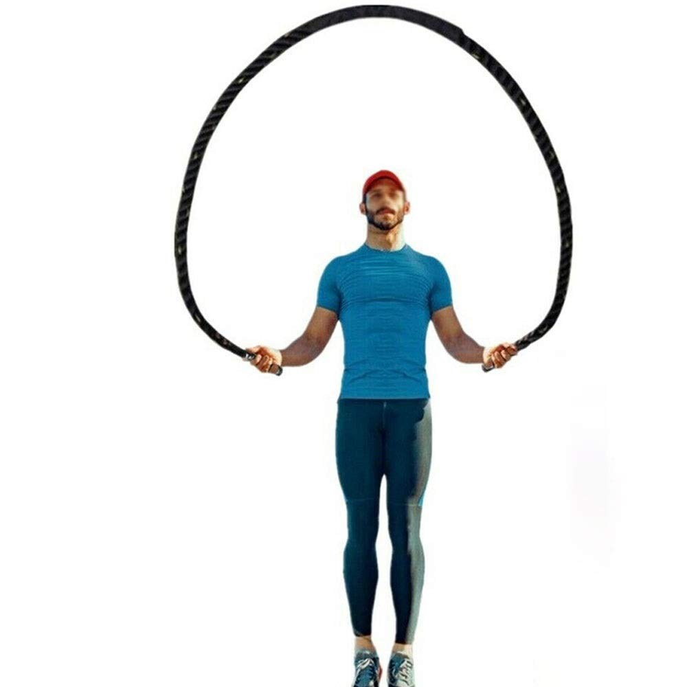 XIANGFATS Cuerda Saltar Aptitud Pesada Saltar la Cuerda ponderado Batalla Saltarse Power Training Cuerdas Mejorar la Fuerza Muscular