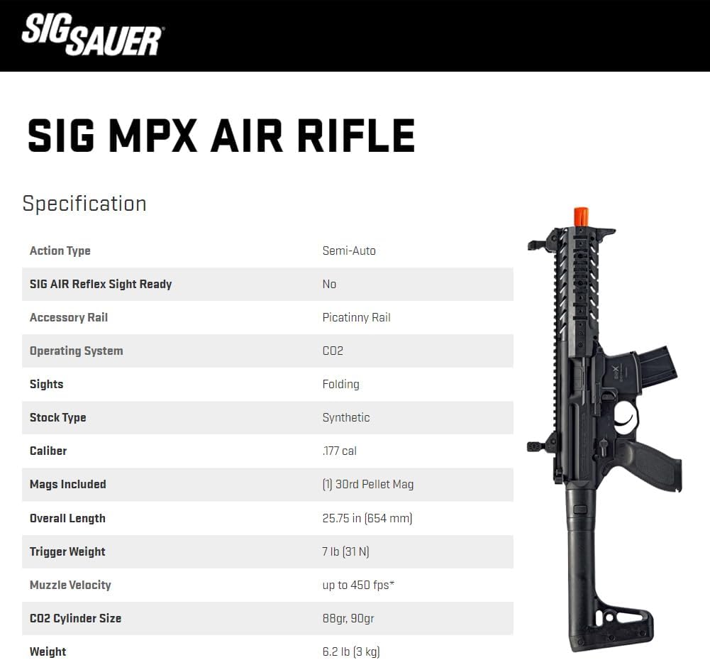 Sig Sauer MPX Pellet Air Rifle