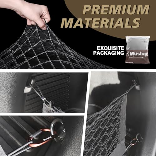 image for Muslogy Envelope Style Trunk Cargo Net Compatible with Toyota RAV4 201