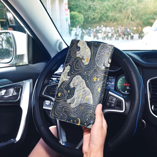 Organizador de coche de cuero miniatura 7
