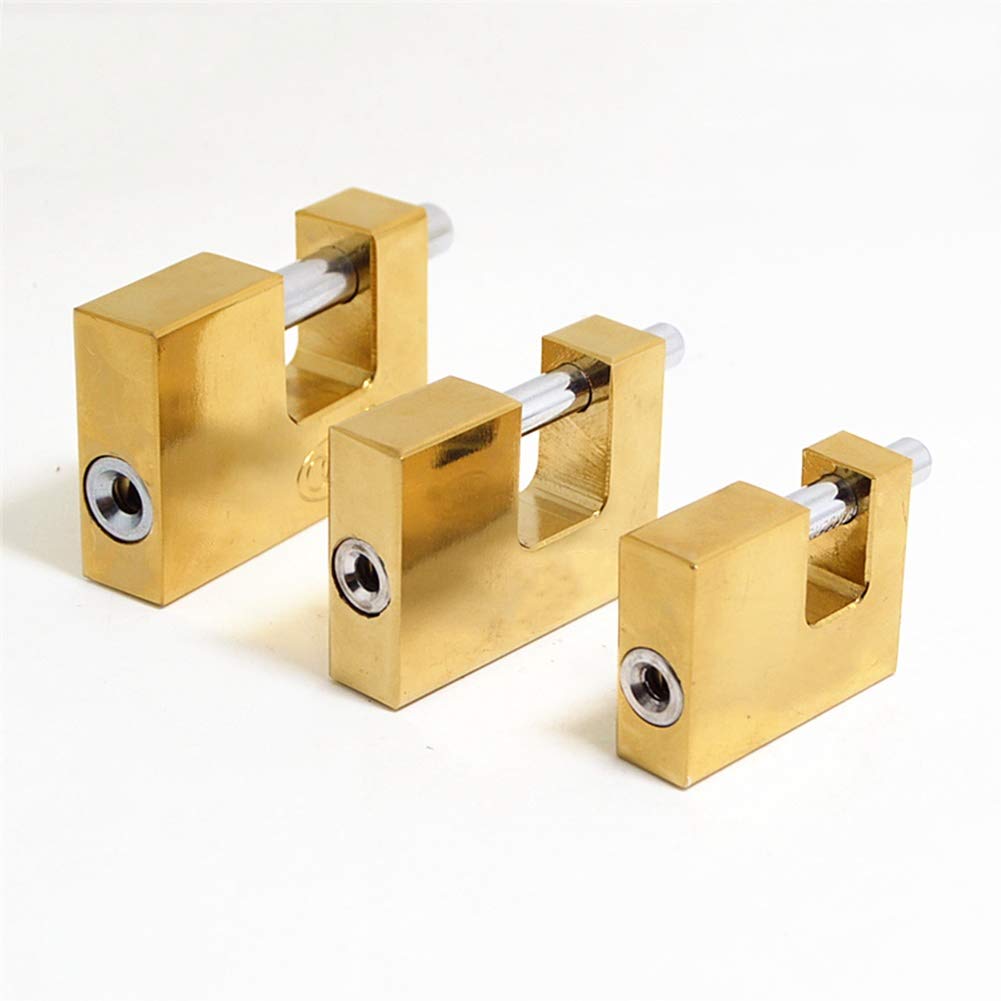 Vorhängeschlösser mit Schlüsseln Outdoor. Vorhängeschloss aus legiertem Stahl, 4 Schlüssel, Breite 50 mm, 60 mm, 70 mm, 3 Packungen
