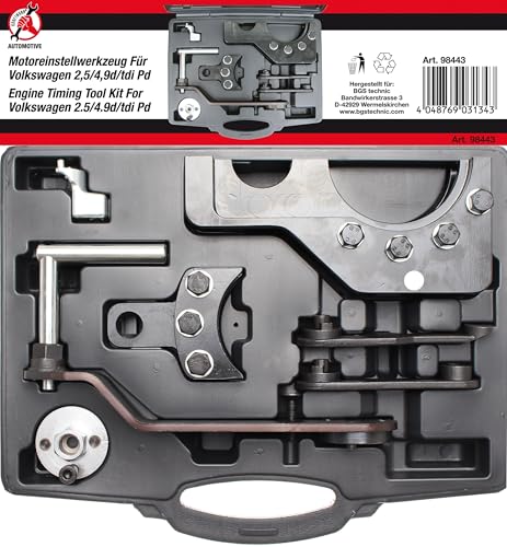 BGS Diy 98443 | Motor-Einstellwerkzeug-Satz | für VAG 2.5 / 4.9D / TDI Pumpe-Düse