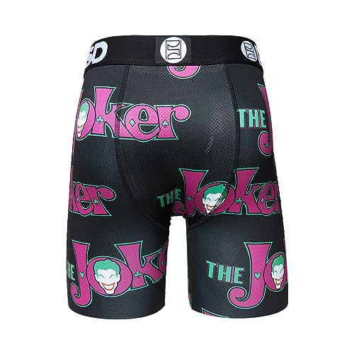 PSD Men's Dc Joker Logo Boxer Briefs, Black, S4
