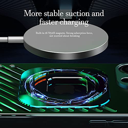 Coque magnétique iPhone 14 Pro Max en alliage d'aluminium de qualité premium