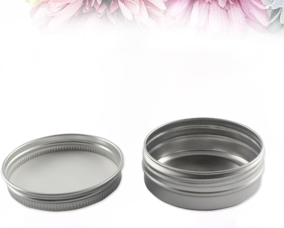 10pcs Ml Aluminum Screw Lid Cosmetic Jar for Travel and Storage