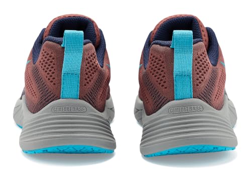 Image of Merrell Moab Flight CF /Aragon, Women's, Red /Gray, Comp Toe, EH, Slip Resistant, Low Athletic, Work Shoe (6.0 M)