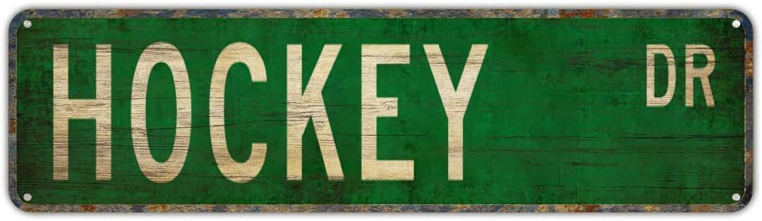 HOCKEY DR Vintage Metal Sign Retro Tin Sign for Home Bedroom Kitchen Garden Wall Pub Club Coffee Decor 4x16 Inch