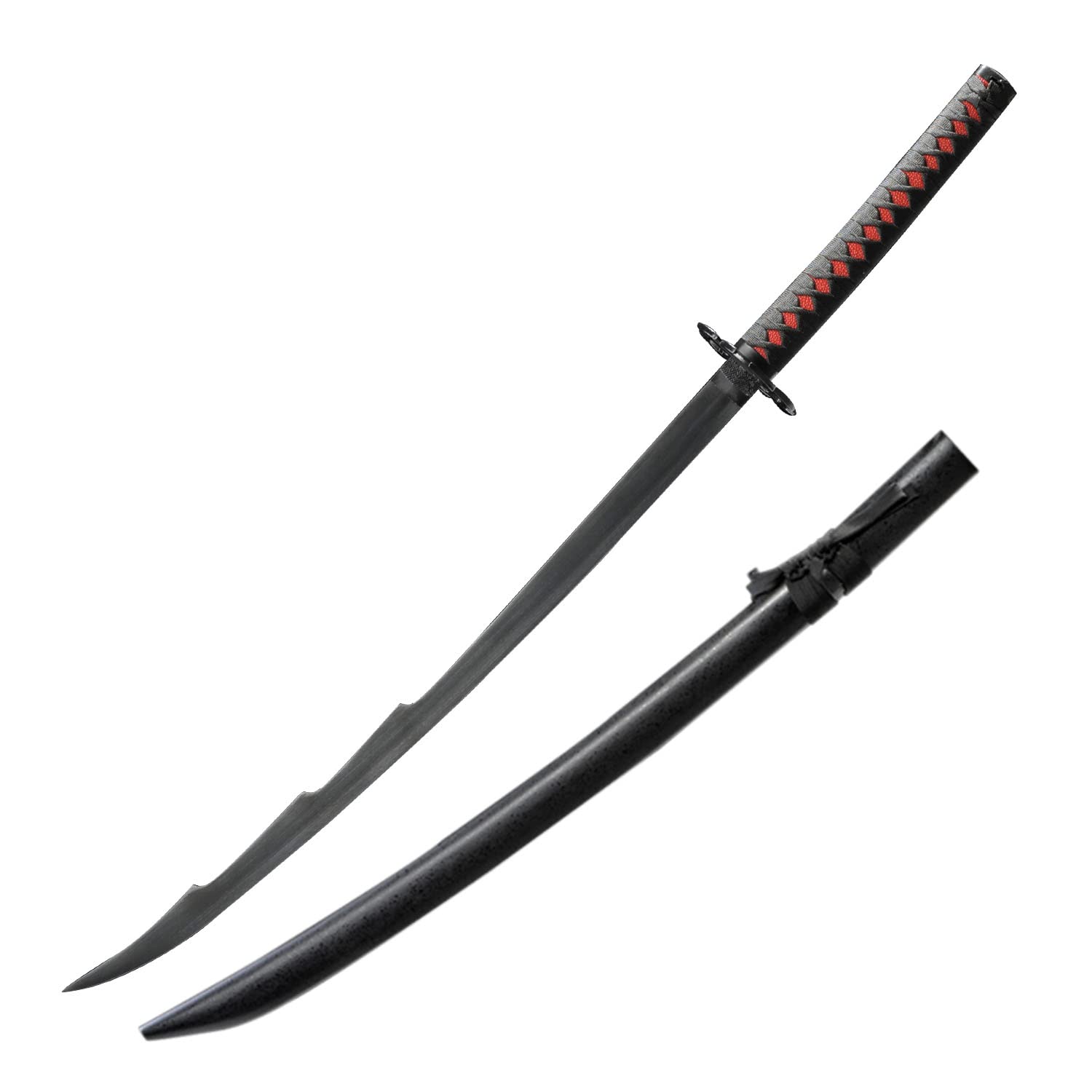lkjad Handmade Katana Samurai Sword, Kurosaki Ichigo Sword, Cosplay Anime Sword Zanpakutou New Moon