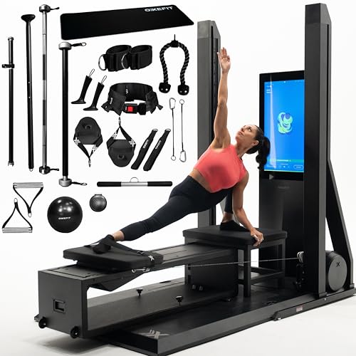 OxeFit XS1 Peak Smart Home Gym – All-in-One Strength, Cardio & Pilates Machine with Adaptive Workouts, AI Training, Performance Tracking & Trainer-Led Classes Black