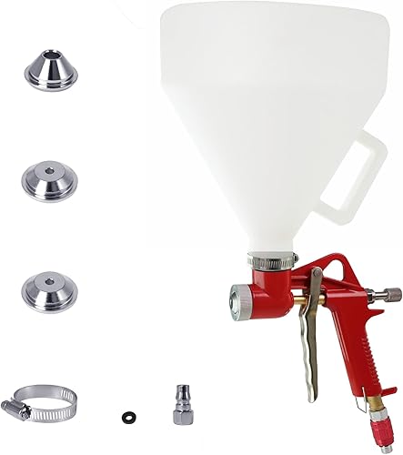 Pulverizador de pintura de pared para paneles de yeso, herramienta de textura de pintura de 1.5 galones, pistola de pulverización de tolva de aire