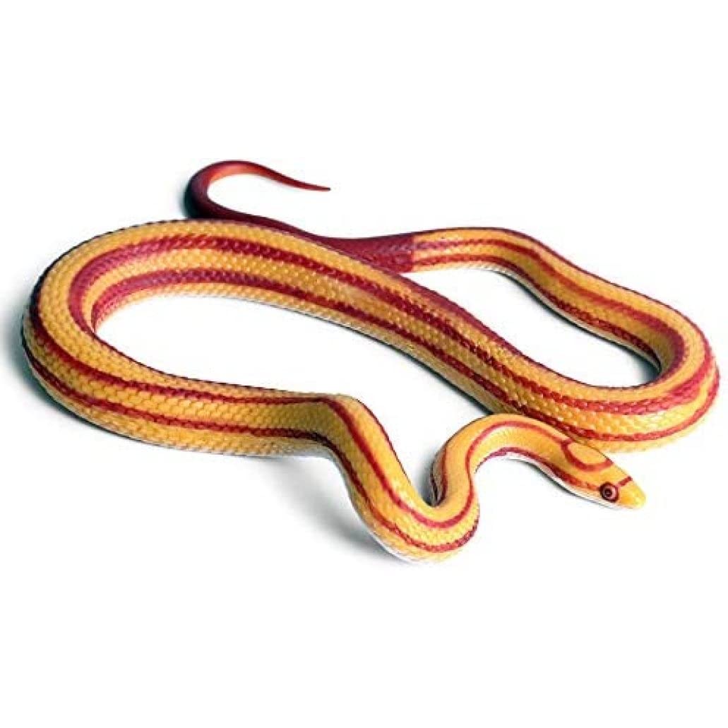 Realistic Rubber Fake Corn Snake Toy for Garden Props and Practical Jokes