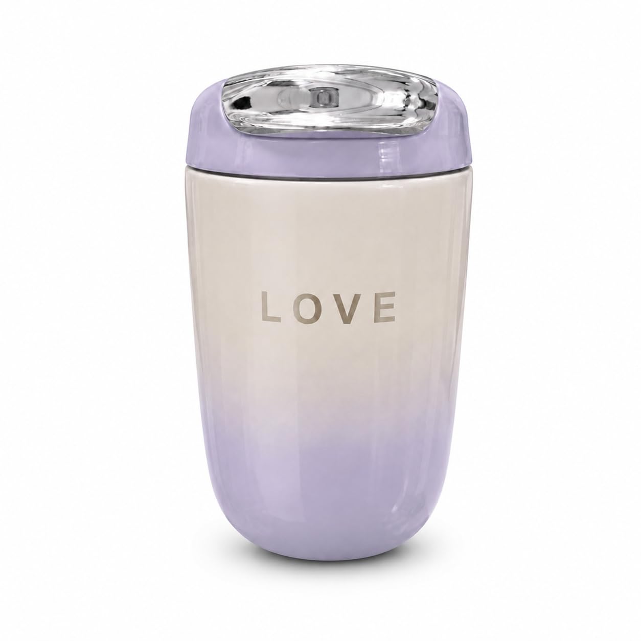 Coffee Travel Mug 300ml | Leakproof Flip Lid Cup | Double Wall Reusable Coffee & Tea Mug | BPA Free Hot & Cold Beverage Cup for Office, Home & Travel (Purple)