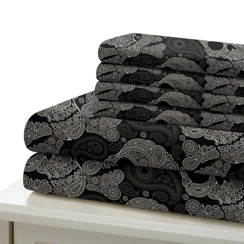 Housse de couette crâne hypoallergique en microfibre douce et zippée - 7