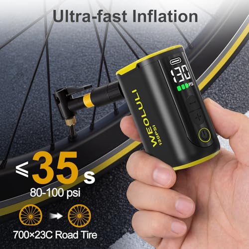 WEOLULI Electric Bike Pump 130 PSI
