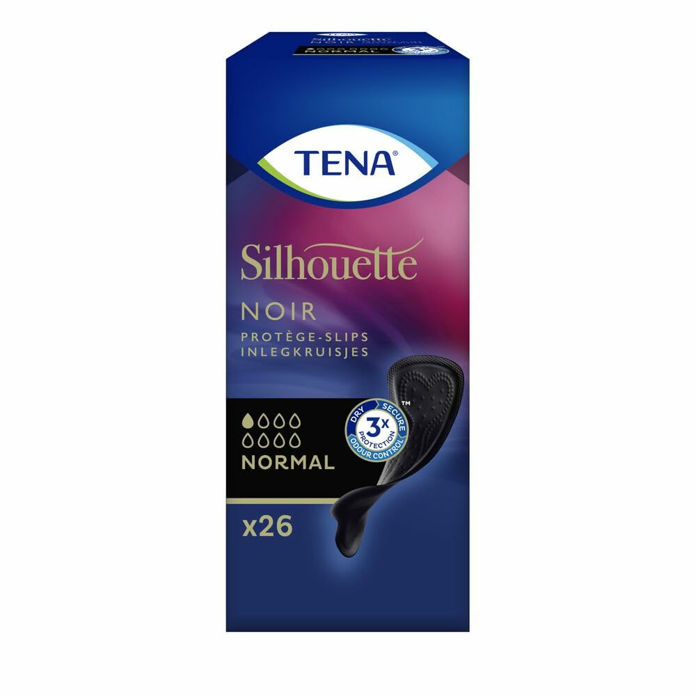Tena Silhouette Proteggi-Slip Normal Nero - 10 confezioni da 26 protezioni