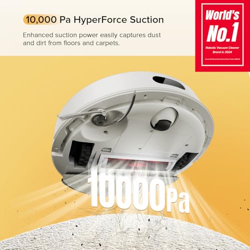 roborock Q7 M5 Robot Vacuum and Mop Combo, 10,000Pa HyperForce Suction, Robotic Vacuum Cleaner, Dual Anti-Tangle System, APP-Controlled Mopping,