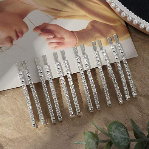 Pixnor 12 peças de acessórios de cabelo de cristal para noiva, dama de honra, casamento, casamento,