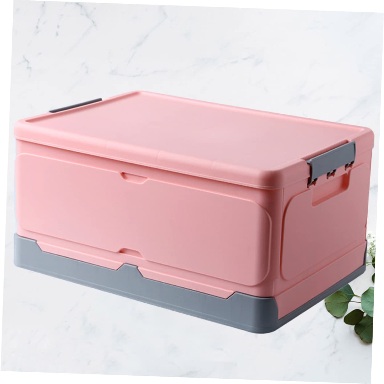 DOITOOL Caja De Almacenamiento Plegable Con Tapa De Pp Caja Multiusos Para Libros y Artículos Diversos Organizador Hogar o Habitación De Residencia Estudiantil