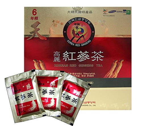 Korean Red Ginseng Tea 3g x 50 Packets Korean Ginseng Tea Made in Korea - Korean Red Ginseng roots