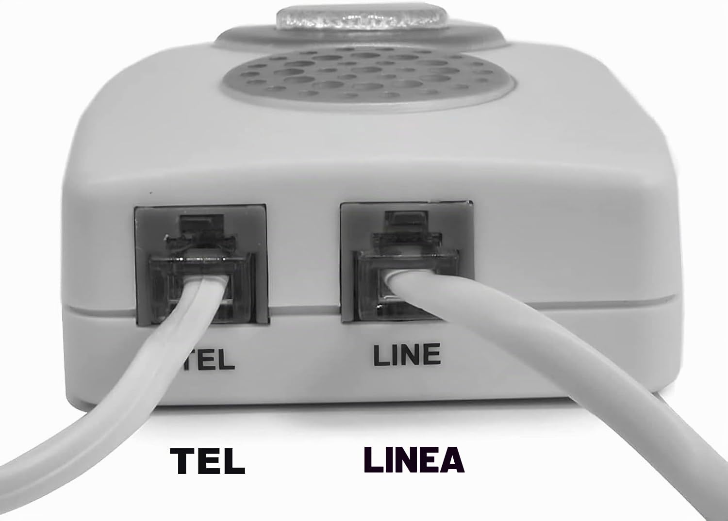 VOCA Amplificatore per suoneria telefonica, potenziamento fino a 105 dB con notifica luce LED per telefoni fissi, montaggio a parete, ideale per ambienti rumorosi e ipoudenti