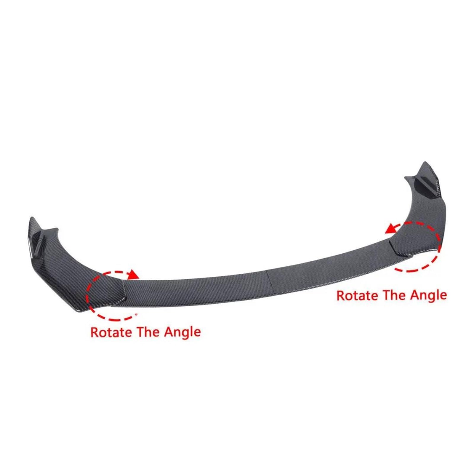 NINTE Front Bumper Lip For Chrysler 300 RT 2015-2022 Matte Black Splitter Dual Deck Style 1pcs