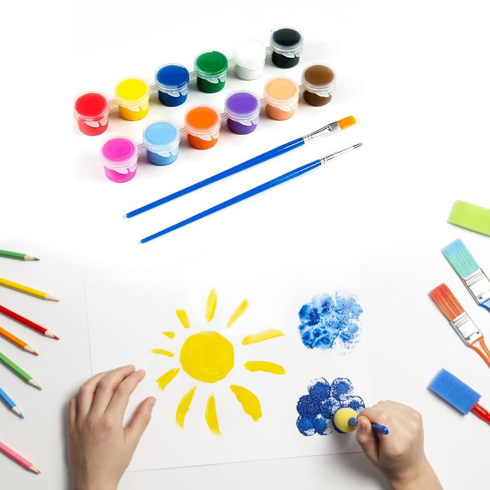 Pinsheng 20 Bandes De Rangement Peinture - 120 Pots 5ml Transparents Pour Artistes Et Écoles
