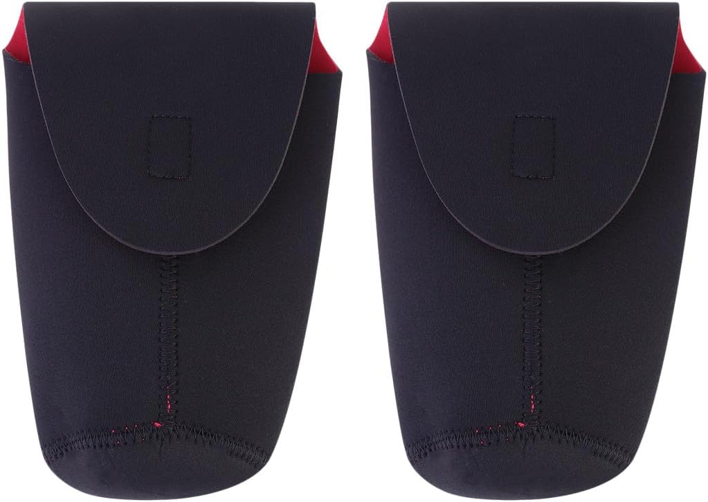 3sets Camera Lens Bag Lens Package Diving Neoprene Case Drop-resistant and Crash-proof for Photographers 2pcs*3