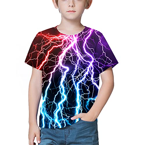 LAIDIPAS Boys & Girls Teens 3D Colorful Graphic Funny Print Shirts for Youth Size 6-16 Years3