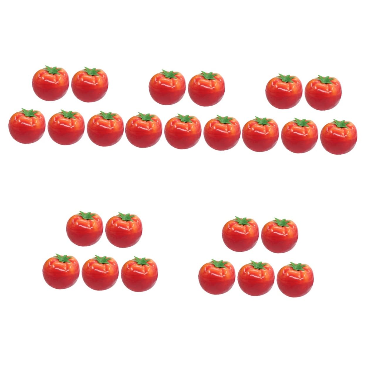 MAGICLULU 5 Set Finto Pomodoro Di Pomodoro Frutti Artificiali Dall'aspetto Realistico Falso Pomodoro Da Cucina Piccolo Pomodoro Realistico Schiuma Rosso 5 Pezzi*5