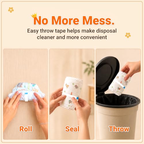 Image of Pro-ease Lovingle Luxury Baby Diaper|Pant Style Diaper for Baby|Diaper M size|2X Absorption*IAdvanced Leakage Protection|Wetness Indicator|Easy Throw Tape|7-12 kg|25(23+2Free) Pieces (Pack of 4)
