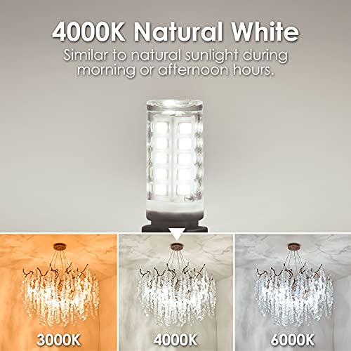 Sailstar Dimmable 6 Pack E12 Base 4000K Daylight White Bulb&6 Pack G9 Led Bulb 4000K Natural Daylight Led Bulbs #TOP3
