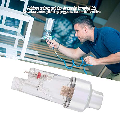 Metalen Mini Air Filter Olie- en Waterafscheider Spuitpistool Luchtfilterslang In-Line Air Filter Kleuraansluitingen Luchtfilter Vocht Olie Water Separator - Image 5