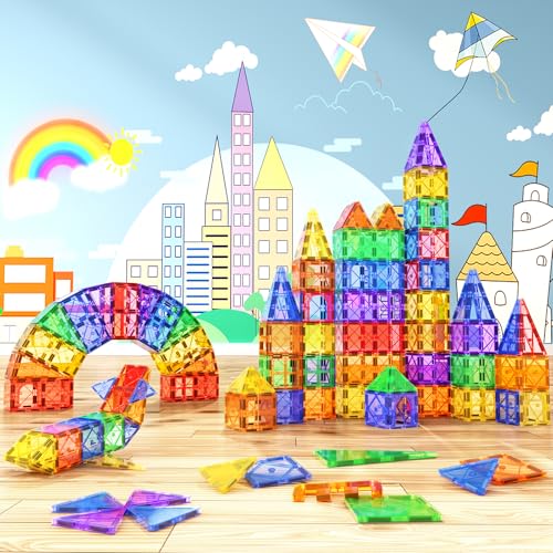 Soyee 102-Piece Magnetic Tiles Building Set — view 7