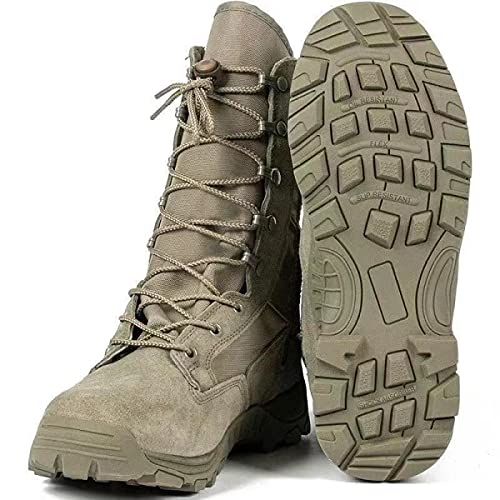Men‘s 8 inch Tactical Military Combat Swat Desert Boots Hiking BootsTrekking Backpacking Outdoor Work Boots with Zipper4