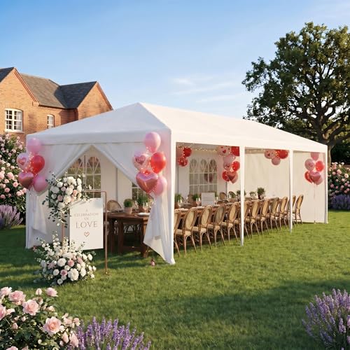 HOTEEL 10x30FT Party Tent Outdoor Canopy Tents for Parties...