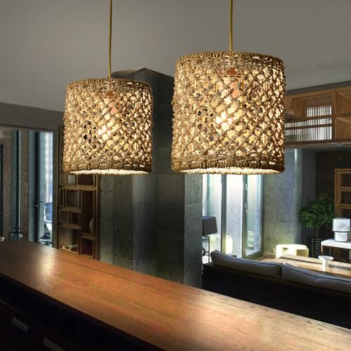 Lámpara colgante de cocina para iluminar islas con estilo rústico y acogedor 2